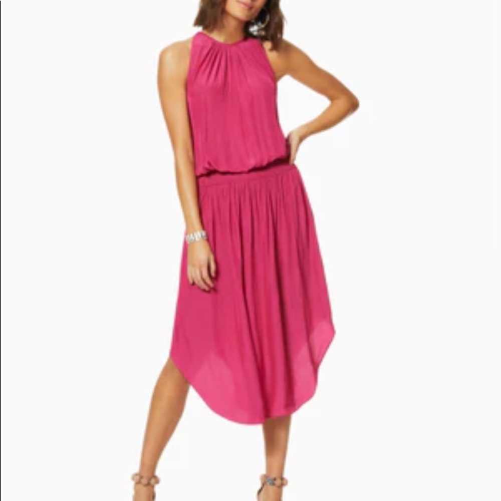 Shiny Audrey Dress - Berry Pink - Picture 1 of 7